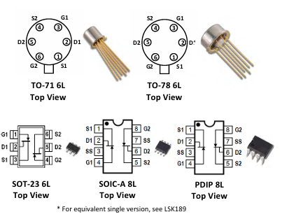 LS843系列JFET放大器Linear Systems單片雙N溝道 LS843系列JFET放大器Linear Systems單片雙N溝道